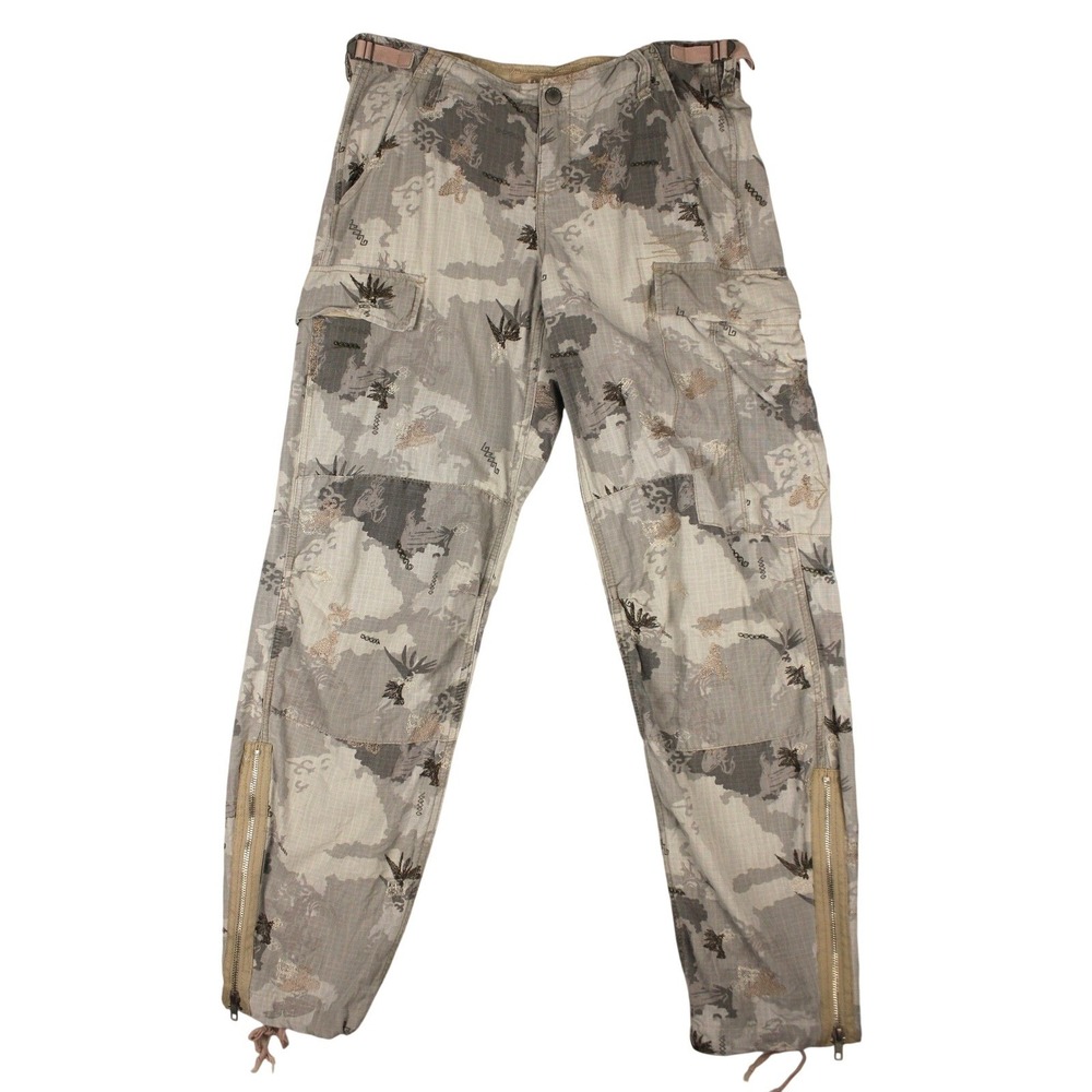 Da-Nang Surplus Indo China Cargo Pants Embroidered Camo Y2K Boho Small